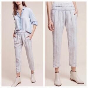 Hei Hei By Anthropologie Crop Pants Size M, 100% Cotton, Pull On, India, Casual